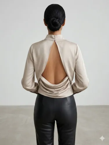 Blusa Zara Acetinada