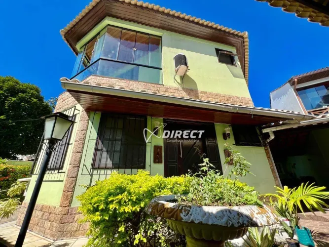 Jacarepaguá | Anil: Excelente casa duplex em condomínio fechado, 311m², sala ampla, 4 suít