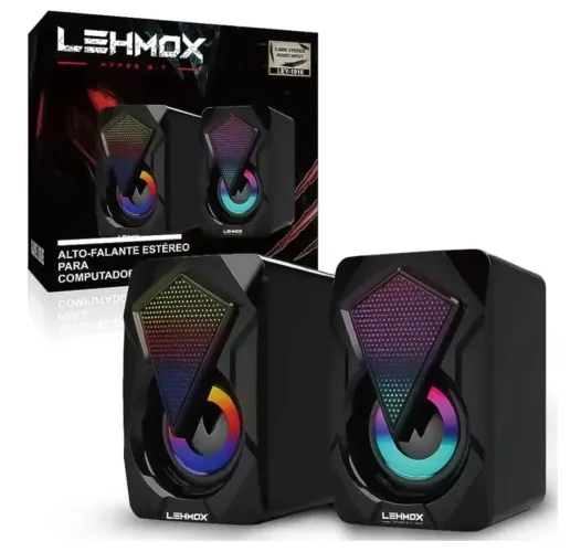 Caixa de som estéreo Lehmox HyperX 