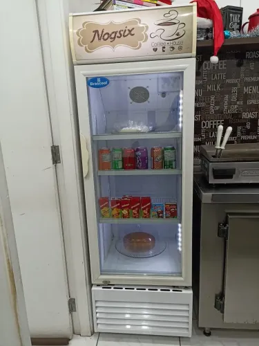 Geladeira expositora porta de vidro 210L
