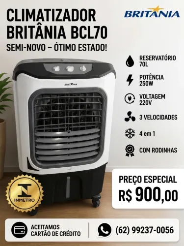 CLIMATIZADOR BRITÂNIA 70 LITROS