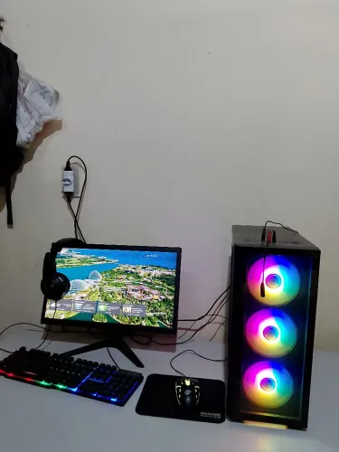 PC Gamer Completo para Jogos - i7-3770, 16GB RAM, Monitor 75Hz e Kit De Periféricos RGB
