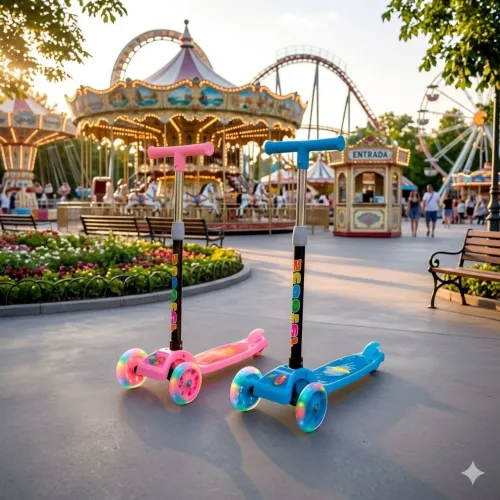 Patinete Infantil 3 Rodas Com LED Pronta Entrega