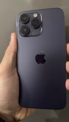Iphone 14 pro max roxo 128 gigas