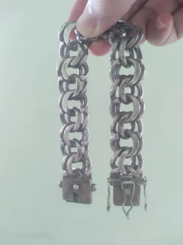 Pulseira de prata 950 ( prata de lei )