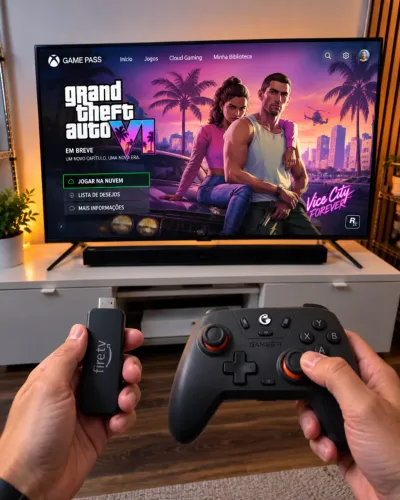 CINEMA ou JOGOS no FIRE TV stick 4k + Controle Gamer sem fio ? Assista ou Jogue em 4k