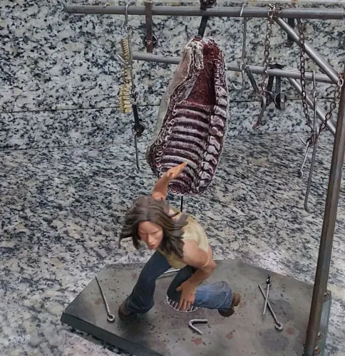 Diorama - Erin - Massacre da serra Elétrica - Boneco action Figure McFarlane Toys maniacs
