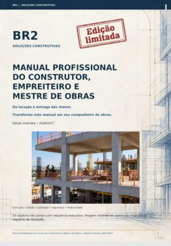 Manual Profissional do Construtor, Empreiteiro e Mestre de Obras