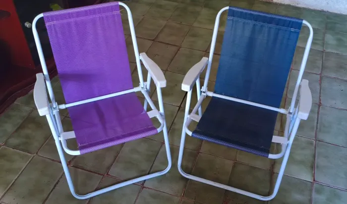 Conjunto de cadeiras de praia MOR - Usadas apenas uma vez