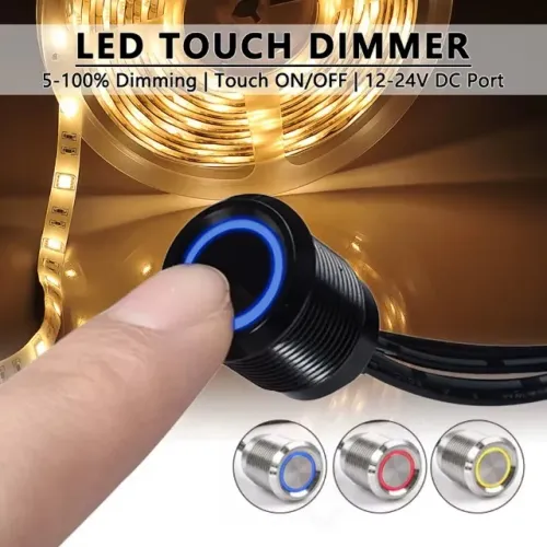 Botão Dimerizável Dimmer Controlador de interruptor por toque LED regulável