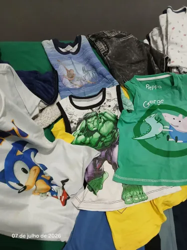 Lote roupas verão menino (33 peças) Tam. 2/3 anos
