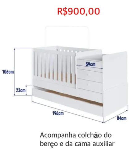 Vendo berço multifuncional