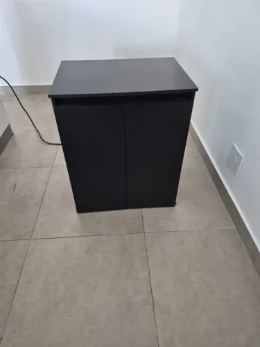 Armário / Gabinete Multiuso Preto - 2 unidades