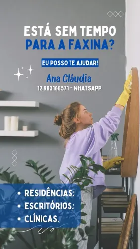Trabalho com faxina valor abaixo da média