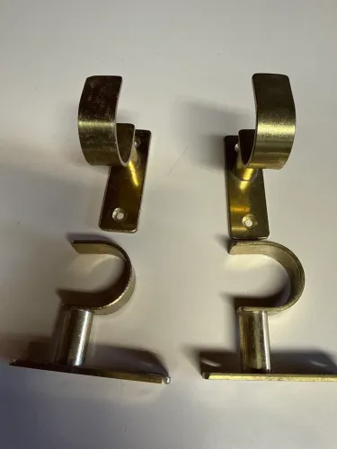 Suportes metal para varão de cortina -kit4