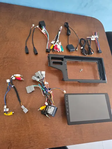 Central Multimídia ESSGOO 9" Android 13 + CANBUS + Moldura Honda Fit/Wr-v (KIT COMPLETO)