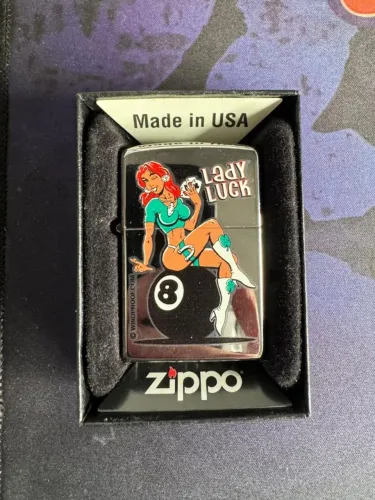 Zippo Lady Luck Silver