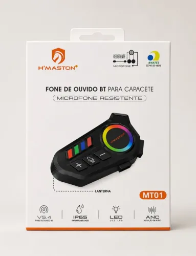 Fone para capacete