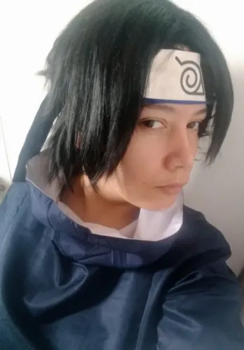 Cosplay - Camiseta Azul Sasuke