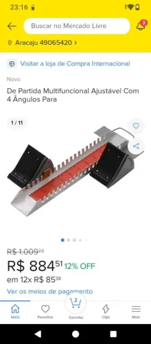 Vendo bloco de partida.
