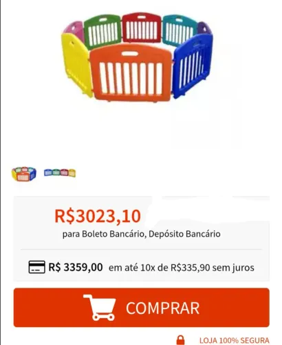 Cercadinho ranniplay 8 peças 