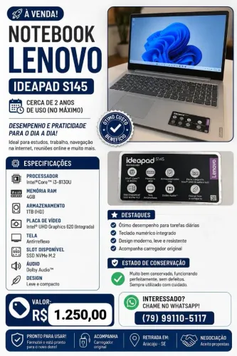 Notebook Lenovo