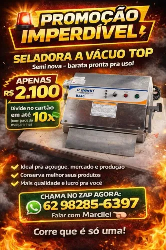 Embaladora ou seladora a vácuo 