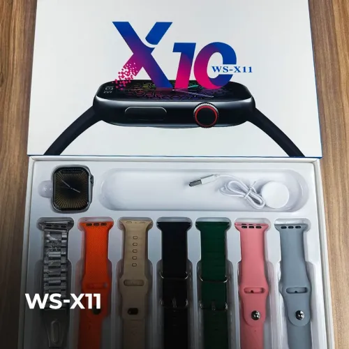 SMARTWATCH WISME WS-X11 KIT COM 7 PULSEIRAS SÉRIES 10 47mm