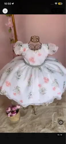 Vestido infantil dama de honra, florista, formatura casamento
