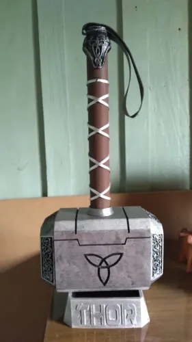 Martelo do Thor Tamanho Real Vingadores Cosplay Decoração 50cm