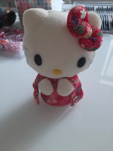 Brinquedo hellow kitty gatinha desenho menina presente aniversário infantil coleção 