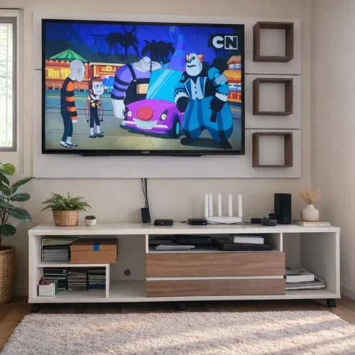 Rack de Sala com Painel