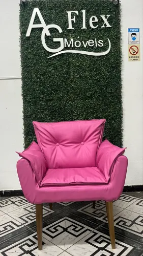 Poltrona decorativa para sala, quarto, salão de beleza 