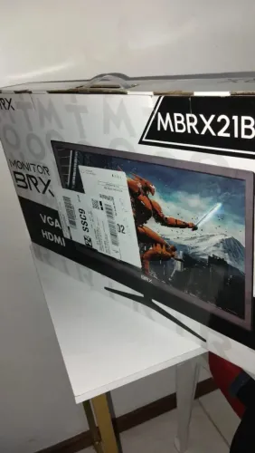 Monitor Brx Mbrx21bk 21 Led Hd Gamer Para Jogos E Trabalho Preto 127/220v