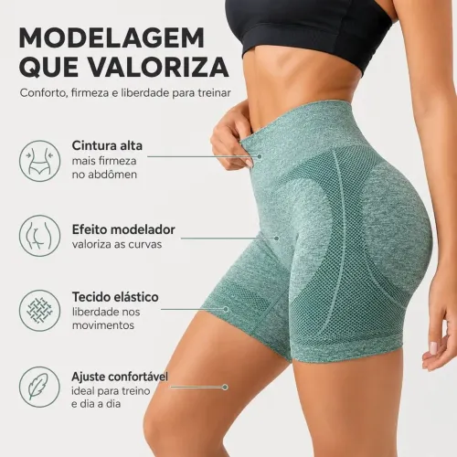 Tenho 550 shorts feminino fitness Levanta Bumbum