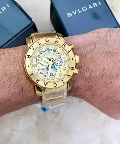 Relogio bvlgari esqueleto 