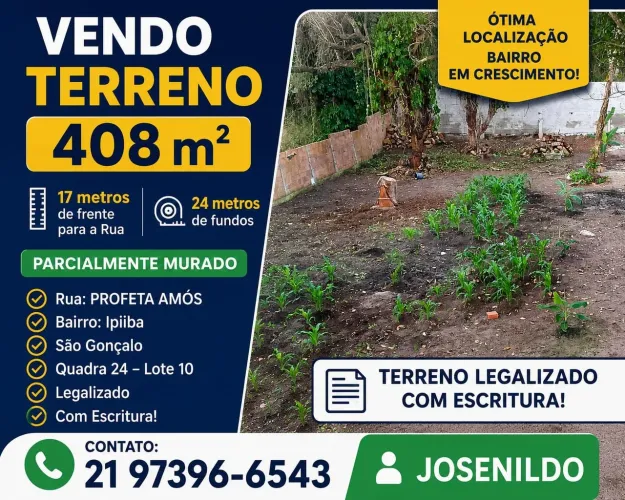 Terreno a venda ! Codornas pra vender todo o lote!preciso desocupar o espaco !