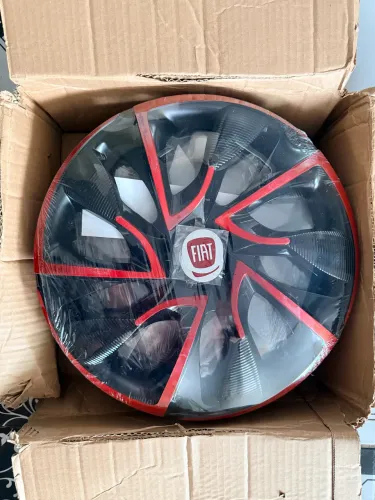 Jogo de calota esportiva DS4 preta aro 14 (Fiat Argo)