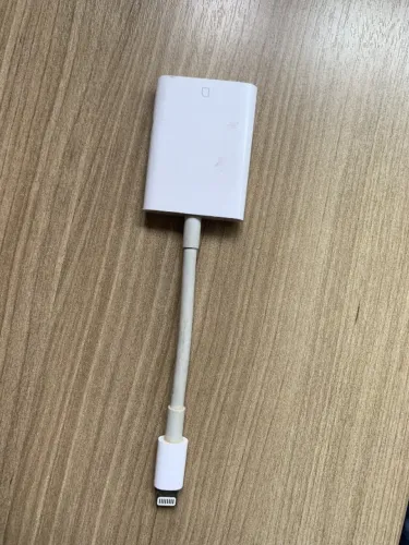 Leitor cartao SD Apple ORIGINAL Lightning A1595 - iPhone iPad - adaptador