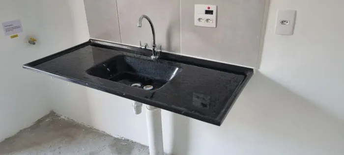 Pia Marmore com Cuba de Inox da Corso