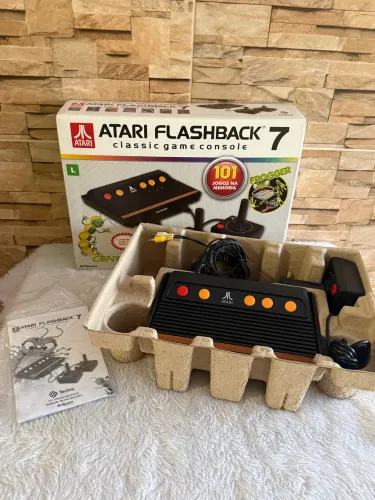 Atari Flashback 7 Tectoy Classic - Na Caixa Com Manual (101 Jogos) - Faço envio 