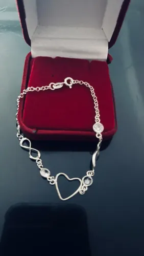 Pulseira de prata feminina 