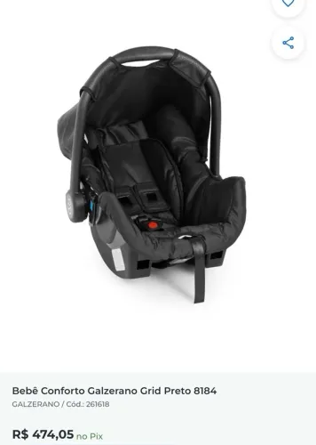 Bebê conforto novo