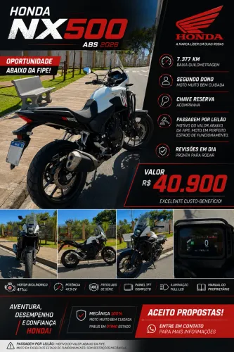 Oportunidade Nx 500 2026
