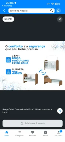 Vendo berço com colchão