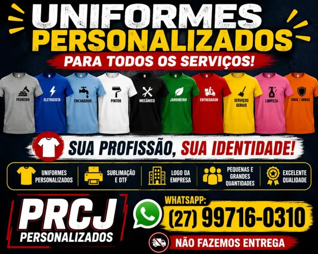 Camisas personalizadas para uniformes