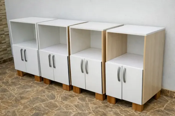 Balcão Armário para Forno Eletrico ou Micro Ondas - Branco - Usado bom estado