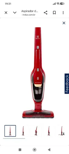 Aspirador vertical sem fio modelo ERG23N
