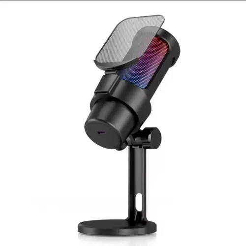 Microfone Condensador USB M8 RGB