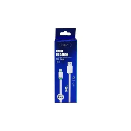 cabo inova 2.4a iphone-usb cbo-7419 1 metro